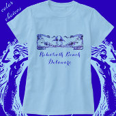 Rehoboth Beach Delaware Art Deco Mermaids T-shirt