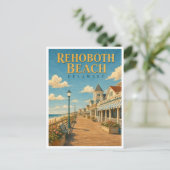 Rehoboth Beach Delaware Boardwalk GeoSaga Briefkaart (Staand voorkant)
