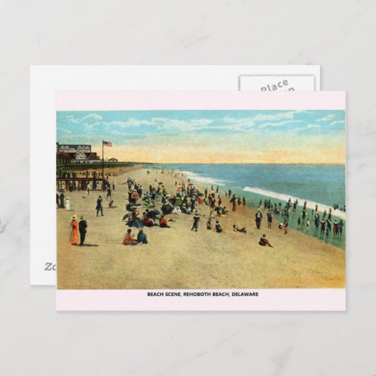  Rehoboth Beach Delaware Briefkaart (Voorkant / Achterkant)