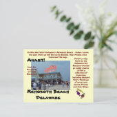 Rehoboth Beach, Delaware Briefkaart (Staand voorkant)