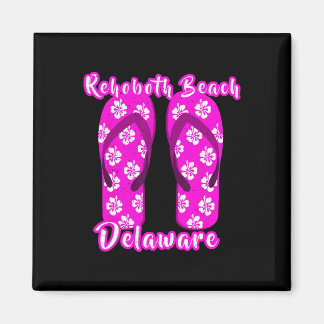 Rehoboth Beach Delaware Coastal Seashore Pink Flip Magneet
