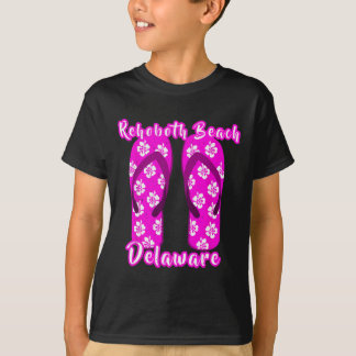 Rehoboth Beach Delaware Coastal Seashore Pink Flip T-shirt