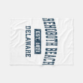 Rehoboth Beach Delaware DE  Sportontwerp N Fleece Deken (Voorkant (Horizontaal))