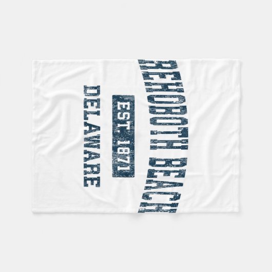 Rehoboth Beach Delaware DE  Sportontwerp N Fleece Deken (Voorkant (Horizontaal))