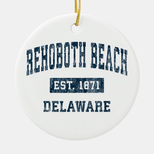 Rehoboth Beach Delaware DE Sportontwerp N Keramisch Ornament (Voorkant)