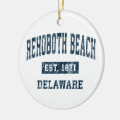 Rehoboth Beach Delaware DE Sportontwerp N Keramisch Ornament (Links)