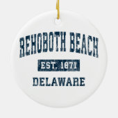 Rehoboth Beach Delaware DE Sportontwerp N Keramisch Ornament (Achterkant)
