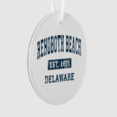 Rehoboth Beach Delaware DE Sportontwerp N Ornament (voorkant)