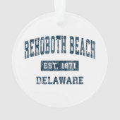 Rehoboth Beach Delaware DE Sportontwerp N Ornament (achterkant)