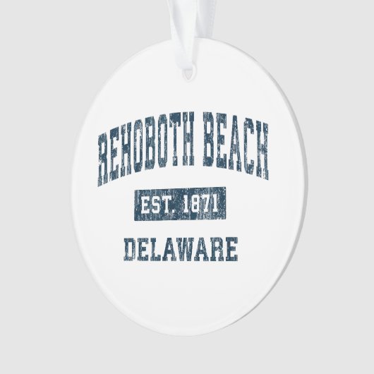 Rehoboth Beach Delaware DE  Sportontwerp N Ornament (voorkant)