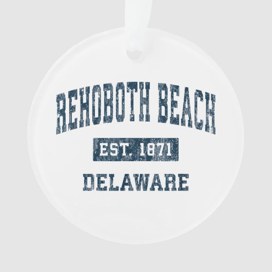 Rehoboth Beach Delaware DE Sportontwerp N Ornament (voorkant)