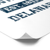 Rehoboth Beach Delaware DE  Sportontwerp N Poster (Hoek)