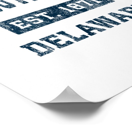 Rehoboth Beach Delaware DE  Sportontwerp N Poster (Hoek)