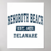 Rehoboth Beach Delaware DE  Sportontwerp N Poster (Voorkant)
