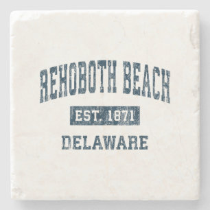 Rehoboth Beach Delaware DE Vintage Sports Design N Stenen Onderzetter