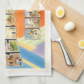 Rehoboth Beach Delaware DE Vintage Travel Briefkaa Theedoek (Quarter Fold)