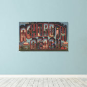 Rehoboth Beach, Delaware - Grote Letter-scènes Canvas Afdruk (Insitu (Houten vloer))