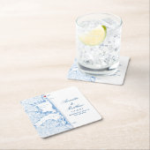 Rehoboth Beach Delaware Kaart Bruiloft Kartonnen Onderzetters (Insitu)