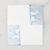 Rehoboth Beach Delaware kaart gevouwen Plaatskaartje (Buitenkant ongevouwen)