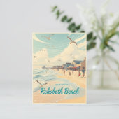 Rehoboth Beach, Delaware – Kust vintage Briefkaart (Staand voorkant)