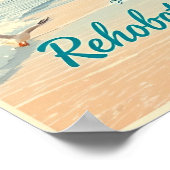 Rehoboth Beach, Delaware – Kust vintage Poster (Hoek)