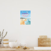 Rehoboth Beach, Delaware Kust Vintage Poster (Keuken)