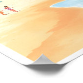 Rehoboth Beach, Delaware Kust Vintage Poster (Hoek)