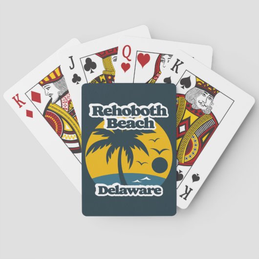 Rehoboth Beach Delaware Pokerkaarten (Achterkant)