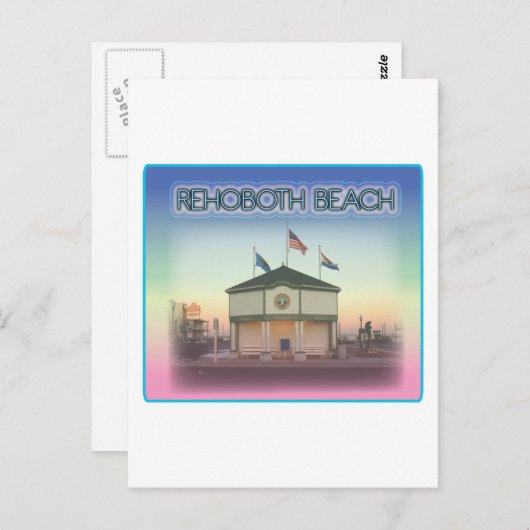 Rehoboth Beach Delaware - Rehoboth Ave Scene Briefkaart (Voorkant / Achterkant)