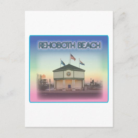 Rehoboth Beach Delaware - Rehoboth Ave Scene Briefkaart (Voorkant)