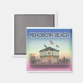 Rehoboth Beach Delaware - Rehoboth Ave Scene Magneet (Voorkant / Achterkant)