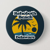 Rehoboth Beach Delaware Ronde Button 7,6 Cm (Voorkant)