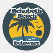 Rehoboth Beach Delaware Ronde Sticker (Voorkant)