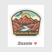 Rehoboth Beach, Delaware  Sticker (Vel)