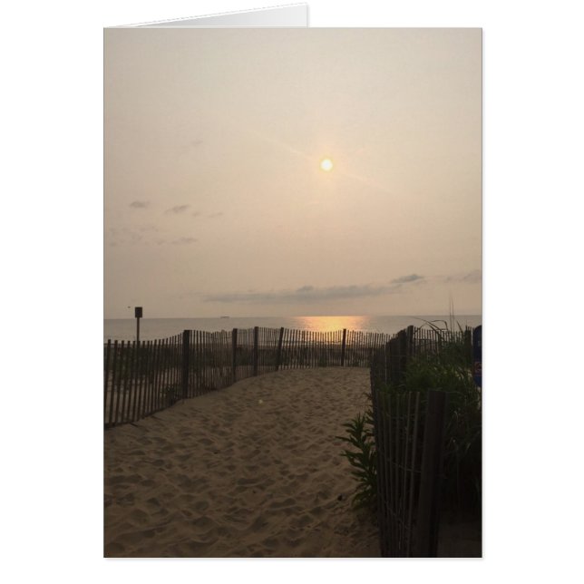 Rehoboth Beach Delaware Sunrise Atlantic Ocean (Voorkant)