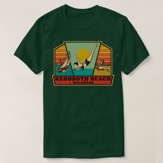 Rehoboth Beach Delaware Travel T-shirt (Design voorkant)