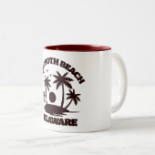 Rehoboth Beach Delaware Tweekleurige Koffiemok (Voorkant rechts)