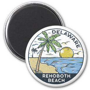 Rehoboth Beach Delaware Vintage Magneet