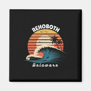 Rehoboth Beach Delaware Vrouwen Mannen Surfboardin Magneet