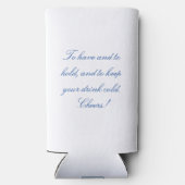 Rehoboth Beach Delaware Wedding Favor Drink Seltzer Blikjeskoeler (Achterkant)