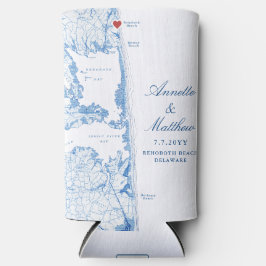 Rehoboth Beach Delaware Wedding Favor Drink Seltzer Blikjeskoeler