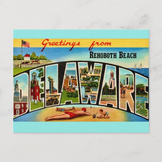Rehoboth Beach Groet Ansichtkaart Briefkaart (Voorkant)