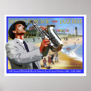 Rehoboth Beach herfst Jazz Fest 2006 Poster