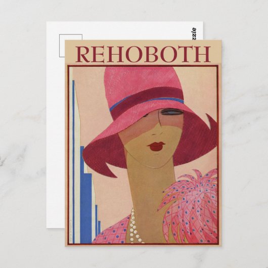  Rehoboth Beach, het Briefkaart van de verandering (Voorkant / Achterkant)