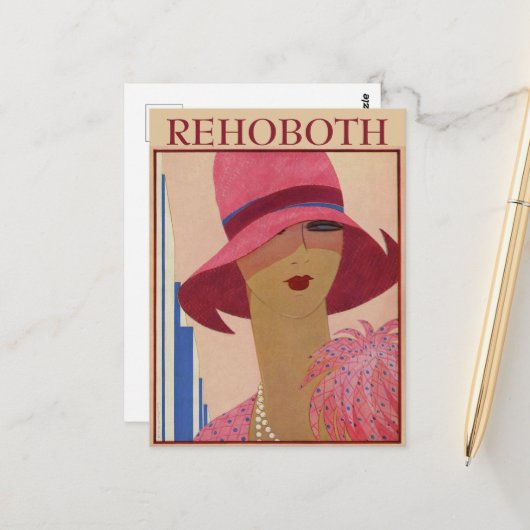  Rehoboth Beach, het Briefkaart van de verandering (Voorkant / Achterkant in situ)