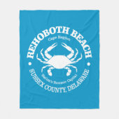 Rehoboth Beach (krab) Fleece Deken (Voorkant)
