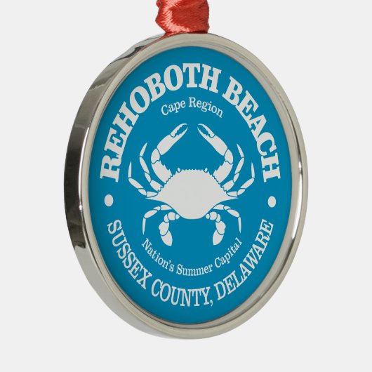 Rehoboth Beach (krab) Metalen Ornament (Rechts)