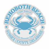 Rehoboth Beach (krab) Sticker (Voorkant)