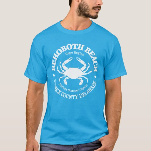 Rehoboth Beach (krab) T-shirt (Voorkant)