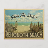 Rehoboth Beach Save the Date  Nautical Aankondigingskaart (Voorkant)